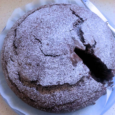 Torta farro e cacao