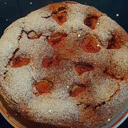 Torta fichi cioccolato e mandorle