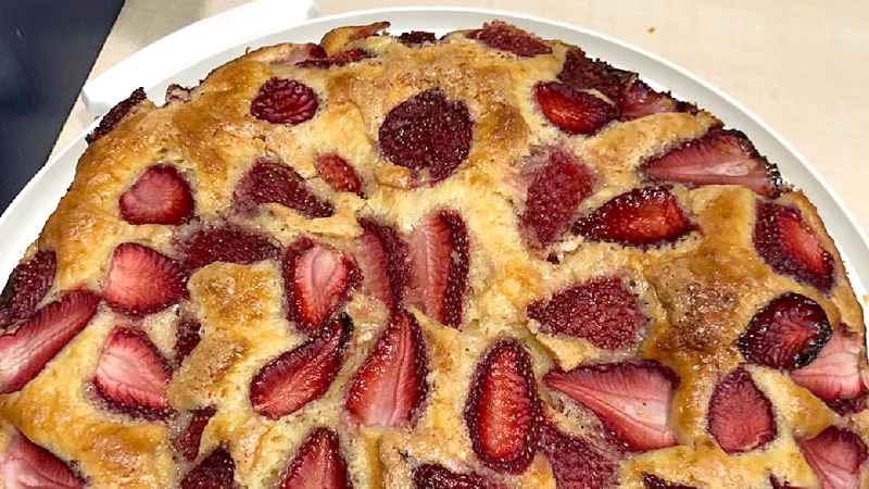 Torta fragole e yogurt