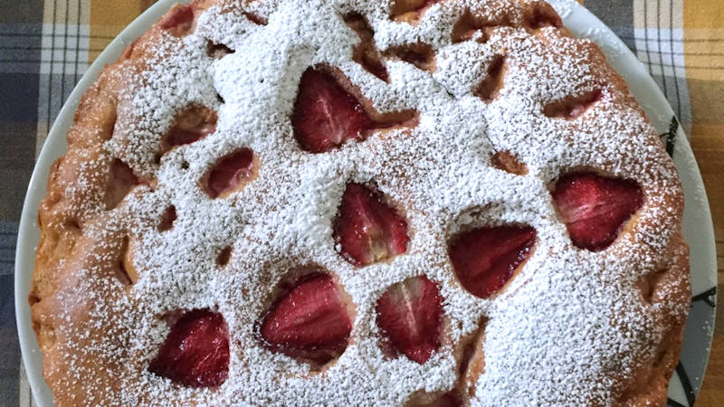 Torta golosa alle fragole