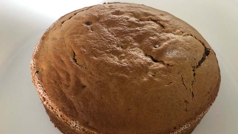 Torta integrale con gocce di cioccolato vegan