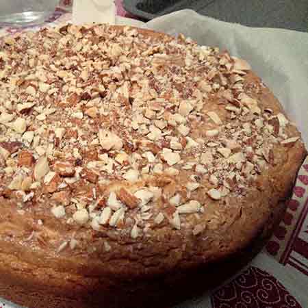 Torta mandorlata ricotta e amaretti