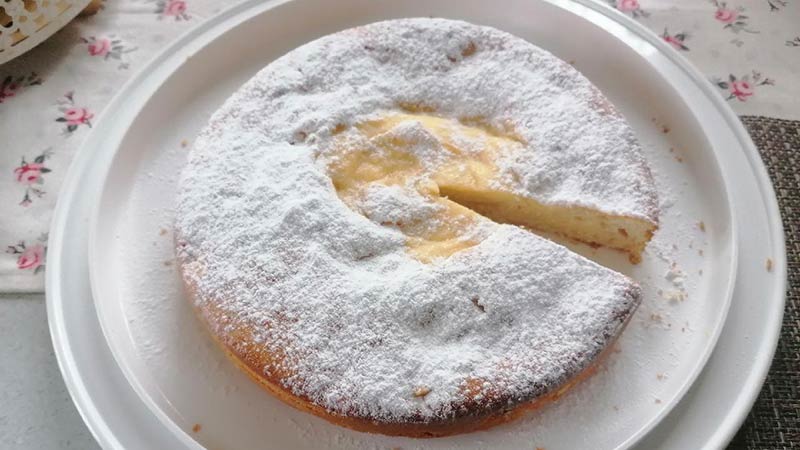 Torta mele, pere e crema