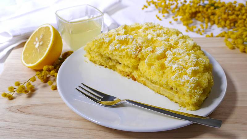 Torta mimosa al limoncello