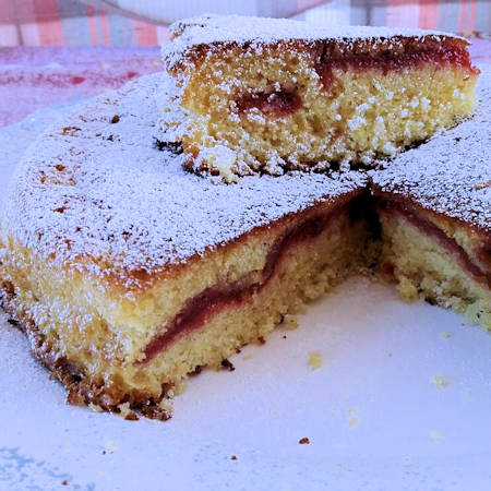 Torta morbida alla marmellata (senza glutine)