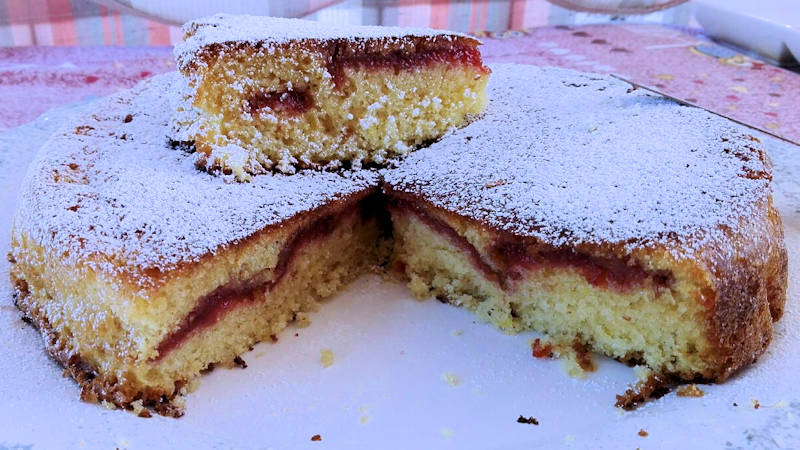 Torta morbida alla marmellata (senza glutine)