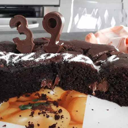 Torta Nua al cacao con Nutella senza glutine