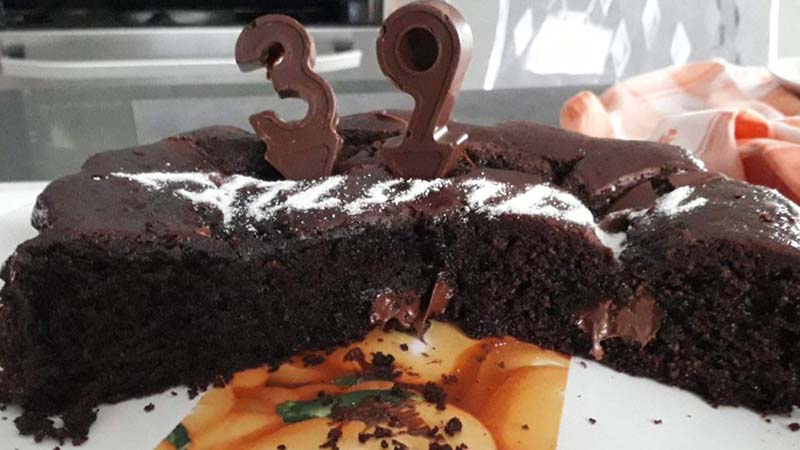 Torta Nua al cacao con Nutella senza glutine