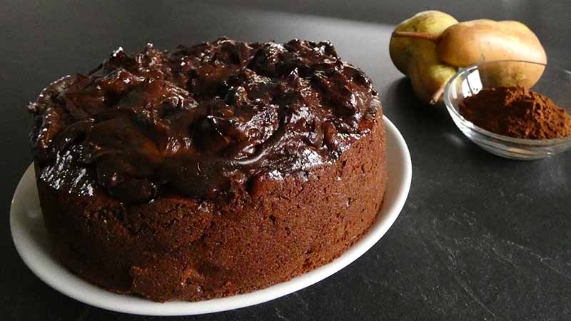 Torta nua cacao e pere