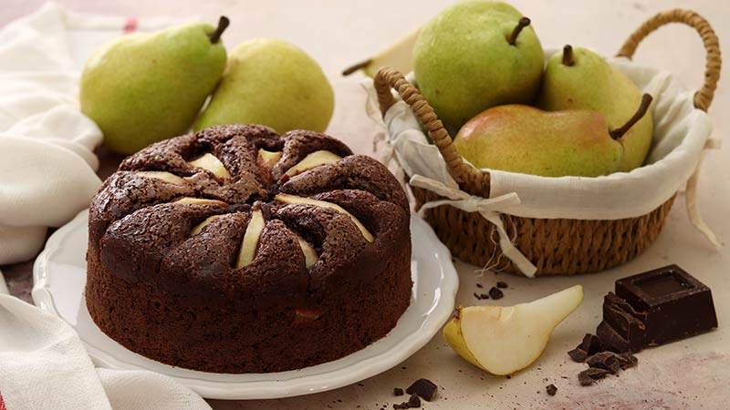 Torta pere e cioccolato