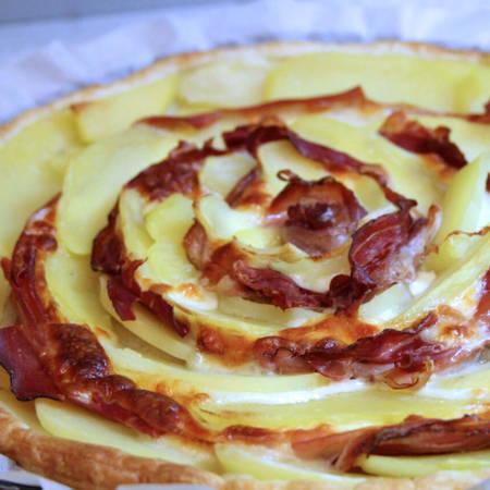 Torta rustica patate e speck