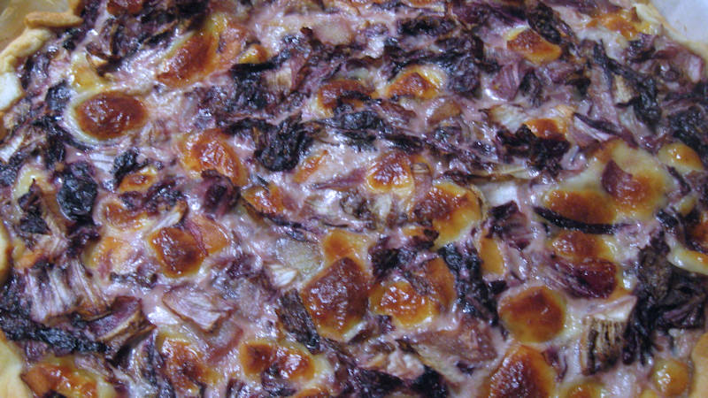 Torta salata al radicchio