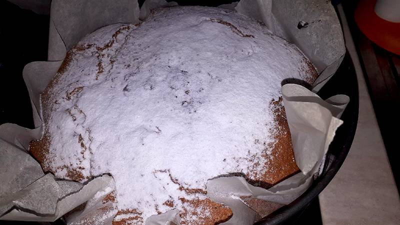 Torta soffice cocco cacao e amarene