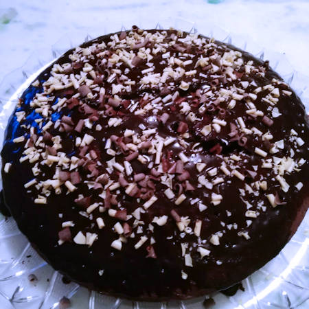 Torta ubriaca al cioccolato e vino rosso