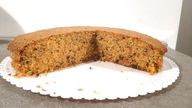 Torta zucca e cioccolato senza glutine