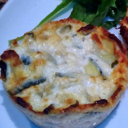 Tortini di zucchine e fontina