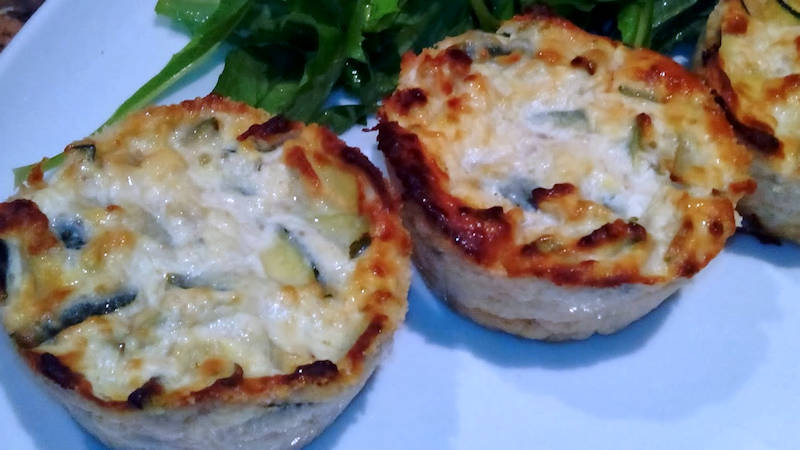 Tortini di zucchine e fontina