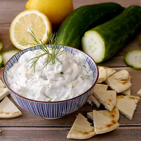 Tzatziki senza aglio