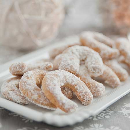 Vanillekipferl Biscotti alla vaniglia