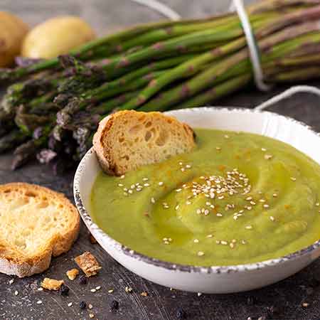 Vellutata patate e asparagi