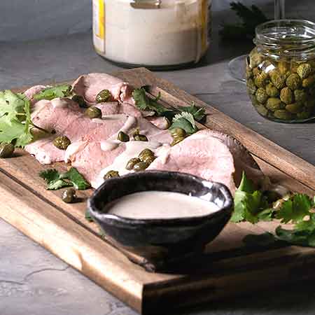 Vitello tonnato senza maionese