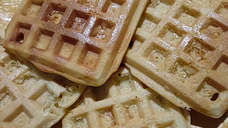 Waffle senza lattosio