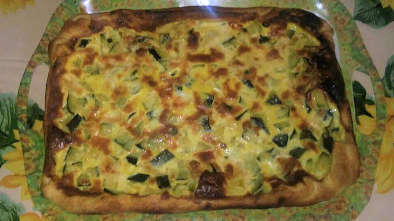 Zucchine in pizza