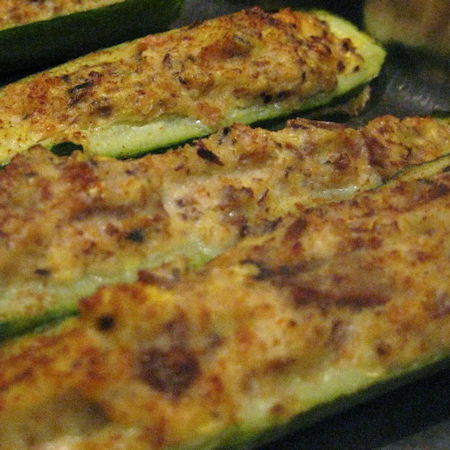 Zucchine ripiene al pollo