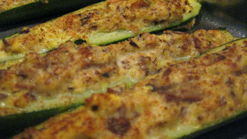 Zucchine ripiene al pollo