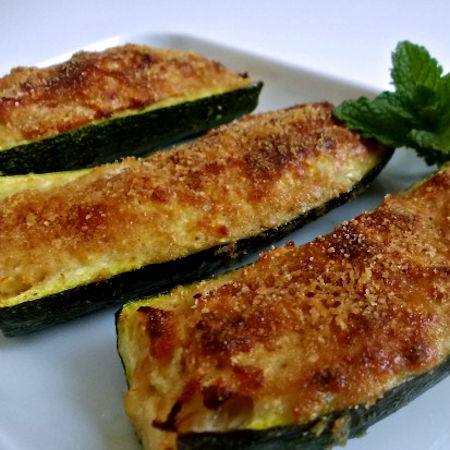 Zucchine ripiene di tonno a Varoma