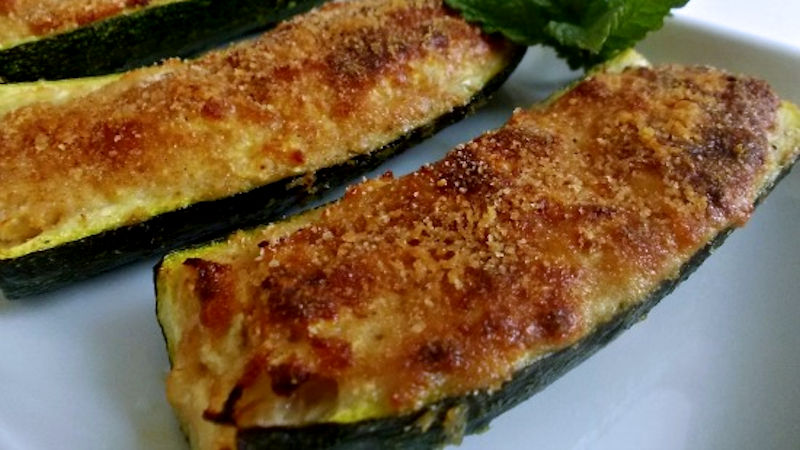 Zucchine ripiene di tonno a Varoma