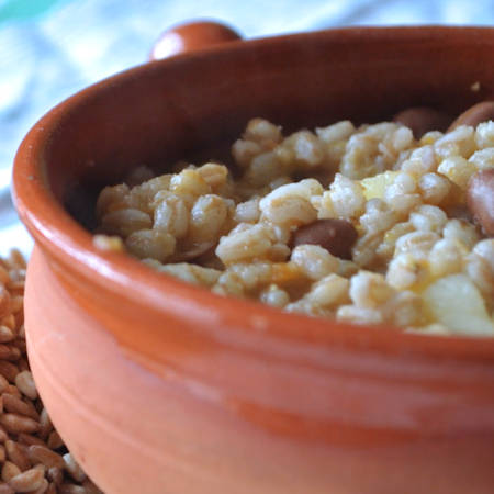 Zuppa di farro e fagioli