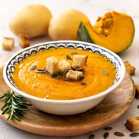 Zuppa di zucca con patate