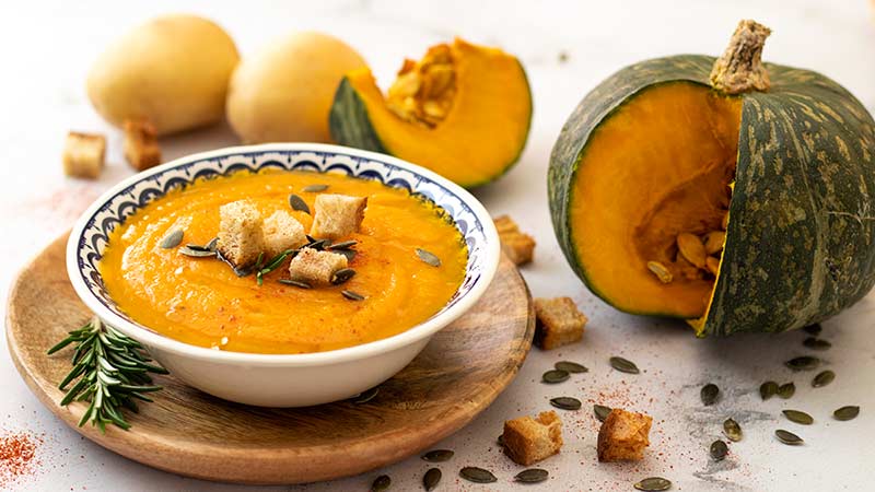 Zuppa di zucca con patate